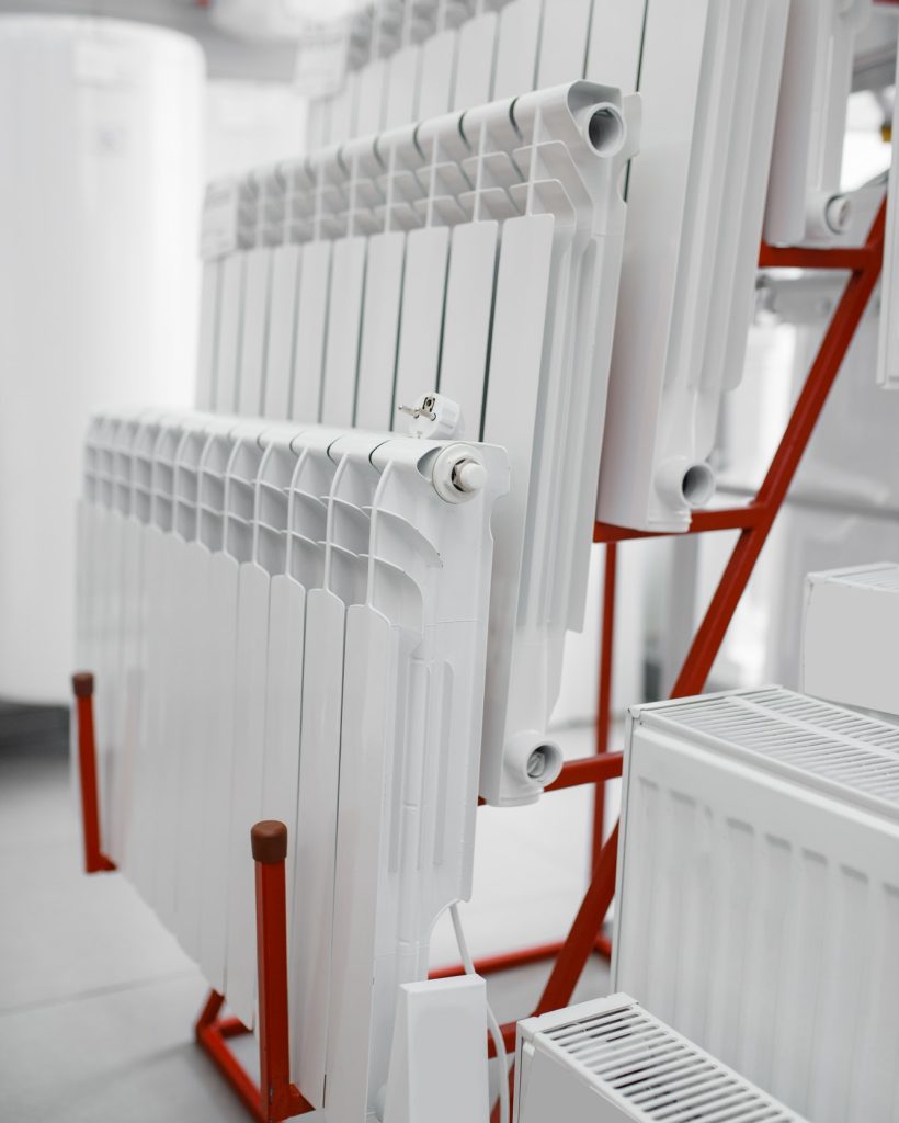 Water heating radiators, plumbering store